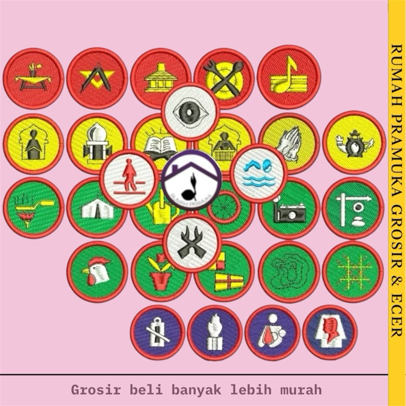 Tkk penggalang purwa / Bedge bordir tkk pramuka penggalang purwa wajib dan non wajib