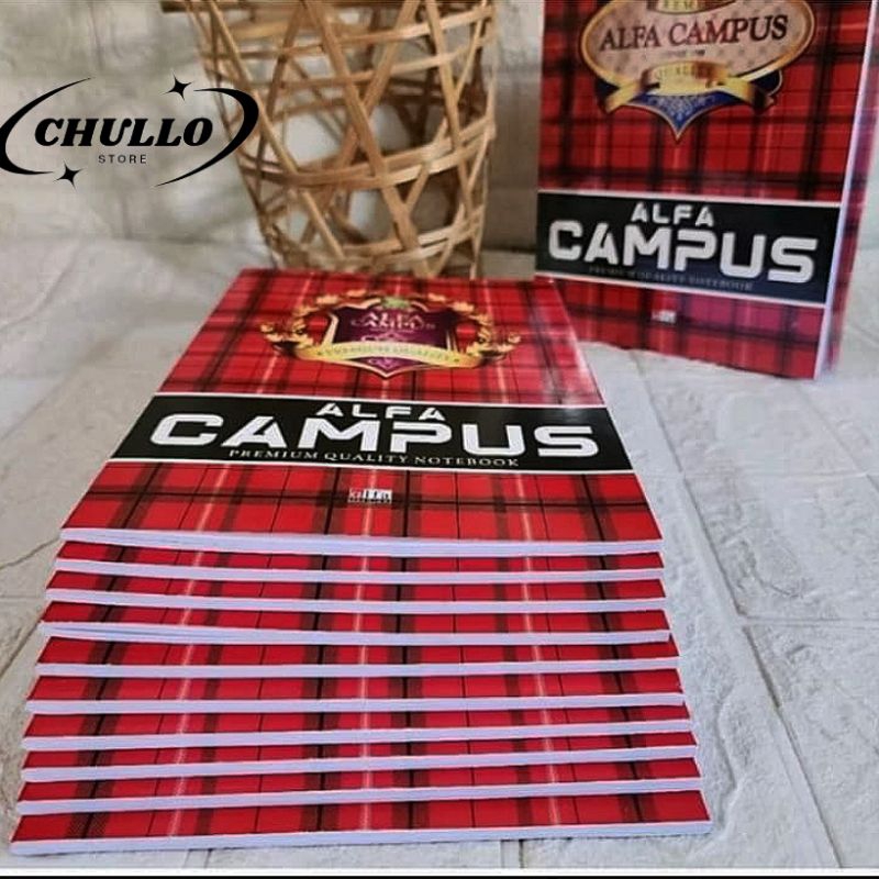 

buku tulis ALFA CAMPUS 38 lembar 10 buku ukuran buku tulis kwarto/ukuran buku tulis biasa