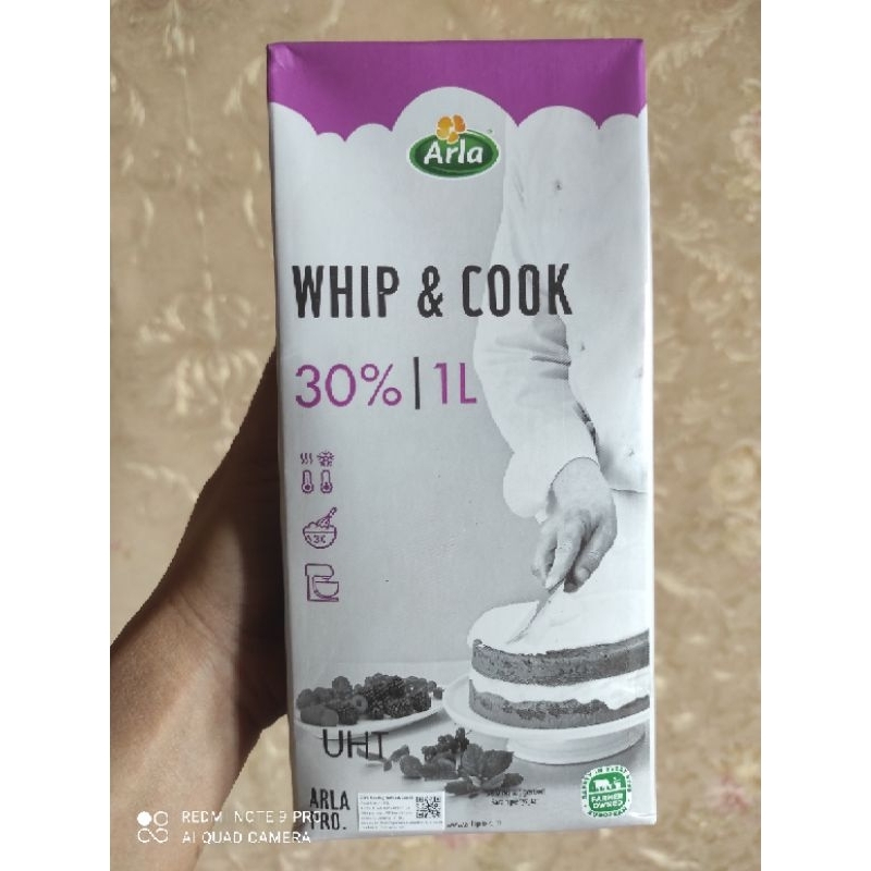 

ARLA PRO WHIP & COOK 30℅ 1 LITER/WHIPPING CREAM 1 LITER/ARLA WHIP & COOK WHIPCREAM/DEKORASI KUE