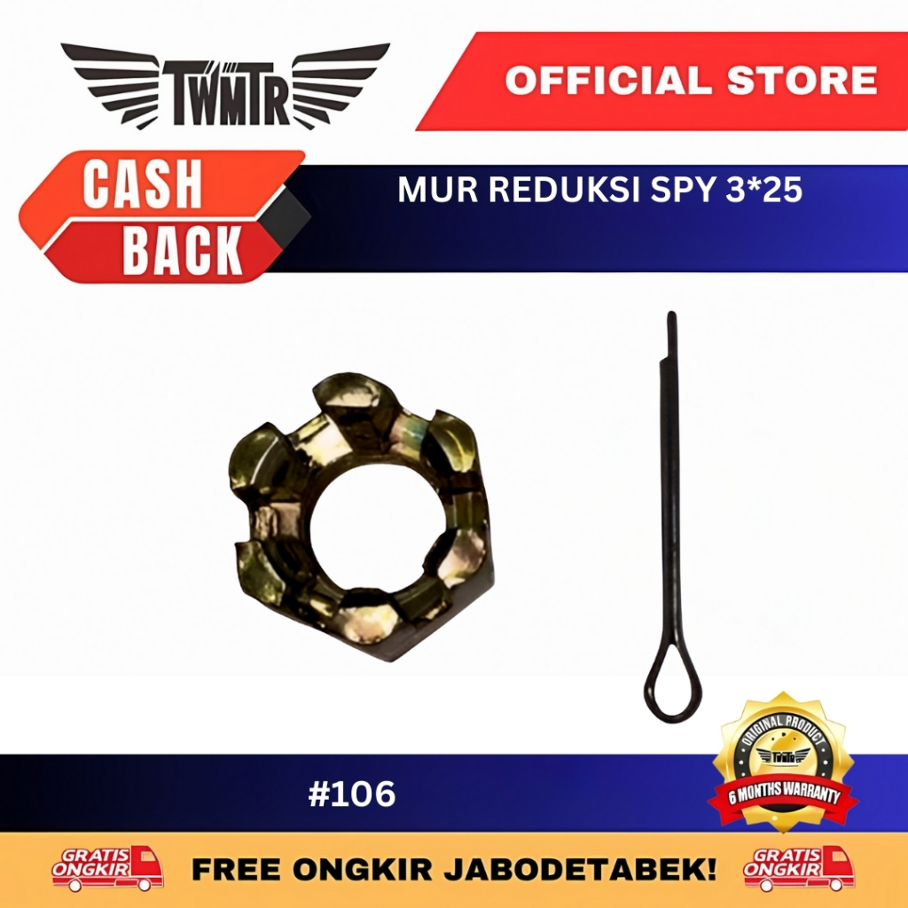 106 TWMTR - MUR+SPI AS GEARBOX AS REDUKSI VIAR KAISAR NOZOMI TOSSA APPKTM HAPPY RODA 3 SPAREPART