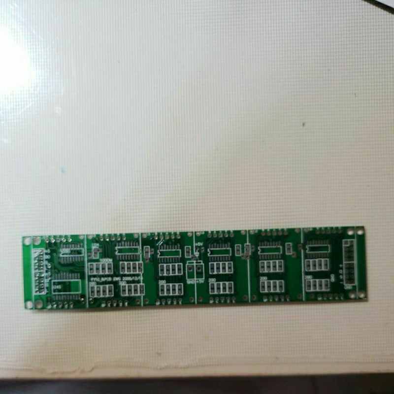 PCB 6 digit 7segment 1 inch untuk Mata Uang Display