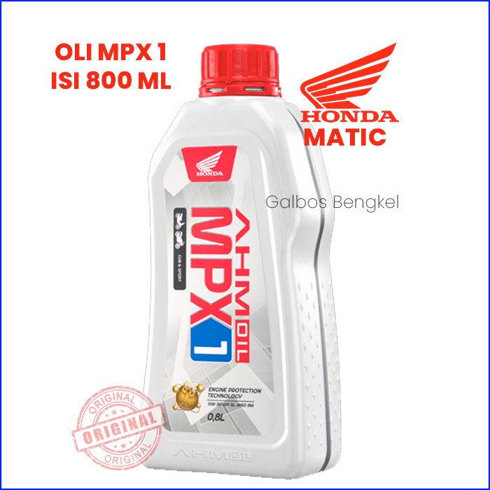 Oli Matic MPX 1 0,8 1 Liter dijamin ASLI AHM 100% Honda Original oil motor bebek sport ml liter MPX1