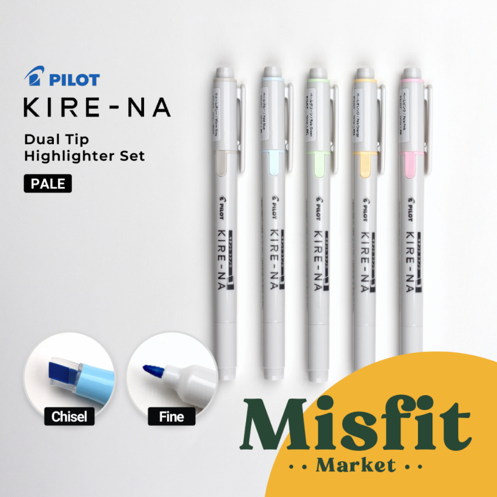 

D3W! Pilot KIRE-NA Dual-Tip Highlighter Single Marker Spidol Stab*lo KIRENA SET