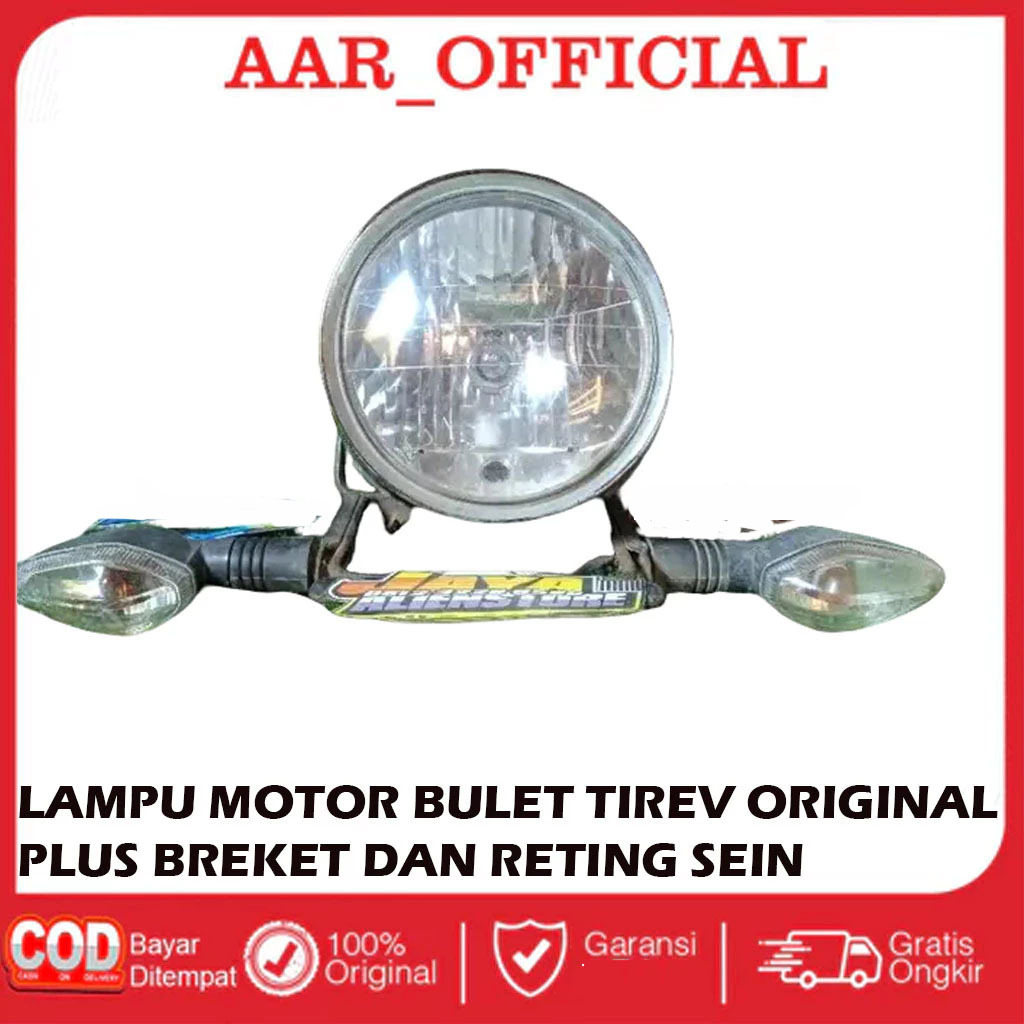 Lampu Motor Bulet Tirev Original Copotan Plus Breket Reting Kanan Kiri Pnp Verza Cb Verza Nmp Old