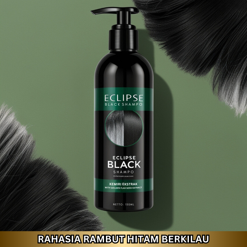 Eclipse Black Shampo Herbal Penghilang Uban Alami Ampuh Menghitamkan Uban Secara Maksimal