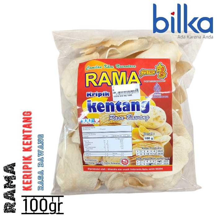 

Keripik Kentang Putih Rasa Bawang 100gr