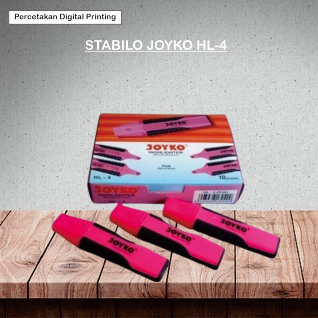 STABILO JOYKO HL-4 / STABILO WARNA PINK N/ STABILO JOYKO / HIGHLIGHTER JOYKO / ALAT TULIS KANTOR / P