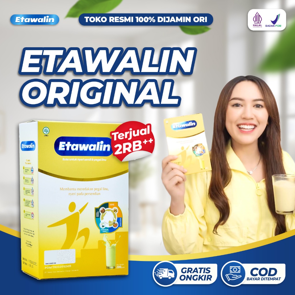 

Etawalin 100% Original Susu Kambing Etawa Untuk Asam Urat Dan Nyeri Sendi 1 Box