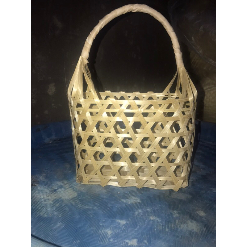 keranjang parsel tas keranjang anyaman bambu