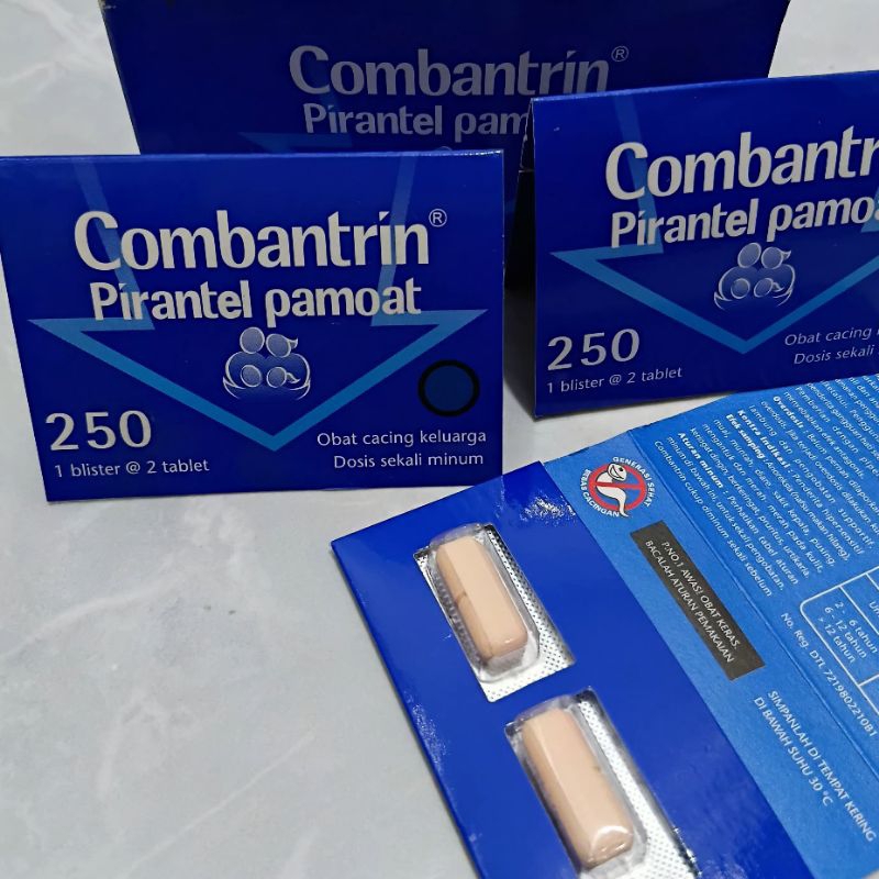 Combantrin 250mg Pirantel Pamoat Obat Cacing | Combantrin Obat Cacing - Combantrin Tablet