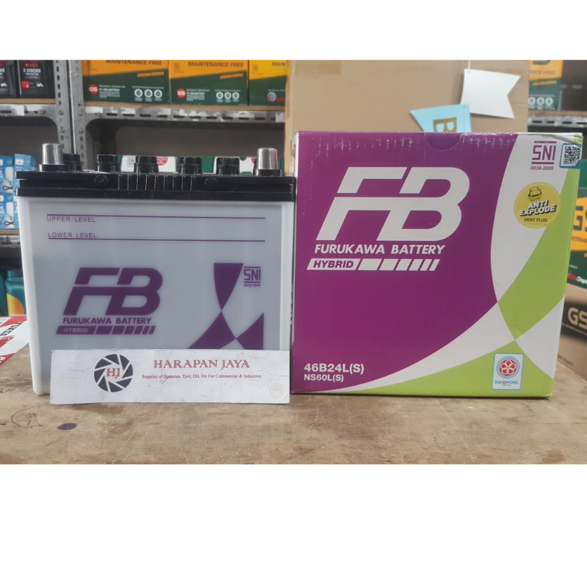 AKI MOBIL FB FURUKAWA HYBRID 46B24L (S) / NS60LS (45 AH) BASAH