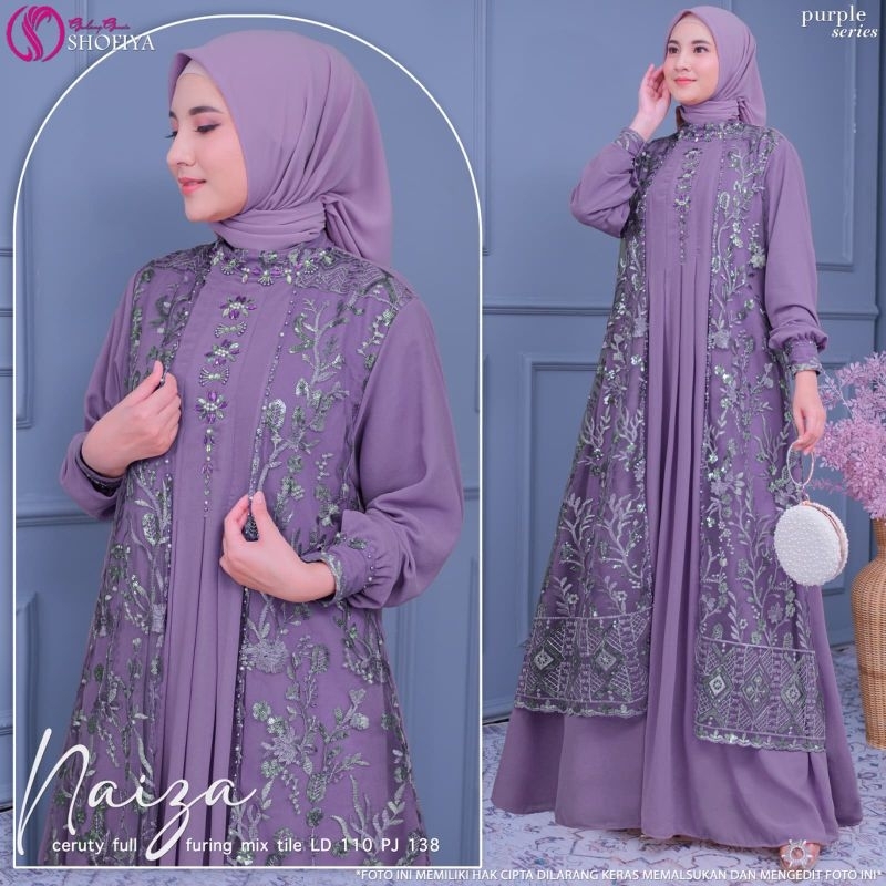 NAIZA DRESS BROKAT PREMIUM ORI SHOFIYA