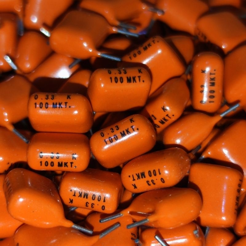 capacitor mkt 330nf 100v / kapasitor mkt 330nf 100volt / 334 100v  / 0.33uf 100v