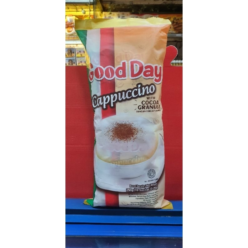 

Good Day Cappuccino with Cocoa Granula dengan coklat granul 250gr