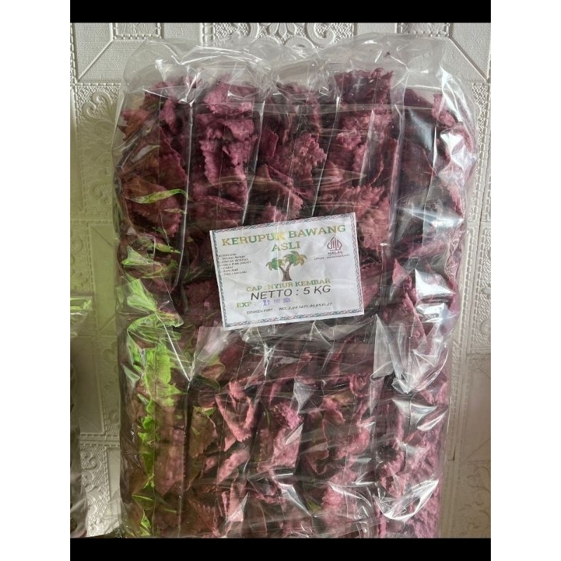 

Kue Bawang gerigi ungu 500gr x 10bks