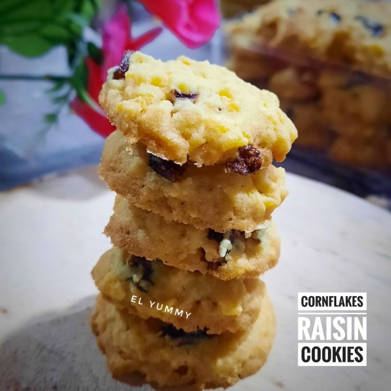 

Cornflakes Raisin Cookies