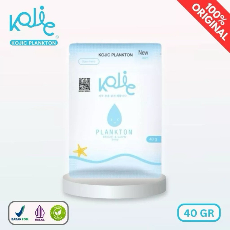 [DOMA STORE] KOJIC Plankton Bright Glow Whitening Soap ORIGINAL ASLI Sabun Pemutih & Pencerah Wajah 