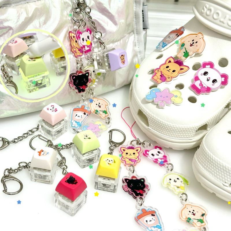 Inspired Nct Wish Doll Keycaps Keyring | Nct Wish Jibbitz Blumebinu_