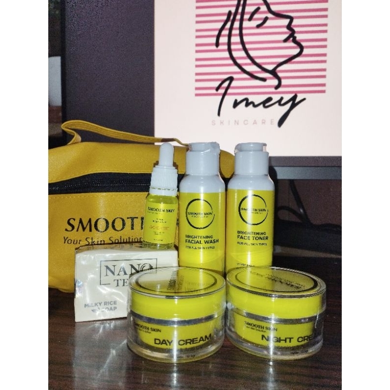 Krim Pemutih Wajah Smoothskin free serum Whitening Skincare Perawatan Paket PEMUTIH WAJAH RACIKAN DO