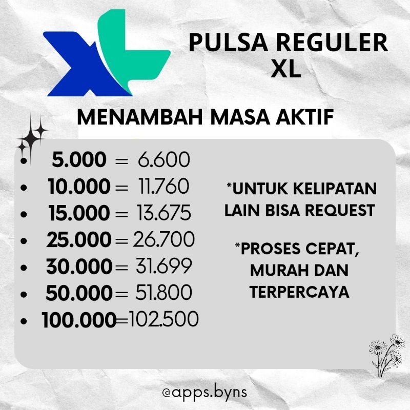 Pulsa XL | Pulsa reguler | Pulsa murah | XL