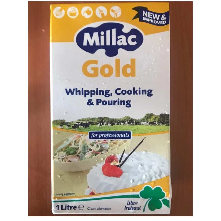 

Millac Gold Whip Whipping Cream 1Liter - Whipping Gold Gosend / Grab Only!!!