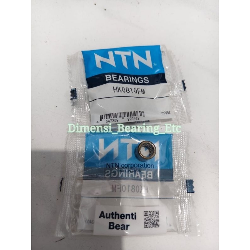 HK 0810 NTN / HK0810 NTN NEEDLE ROLLER BEARING