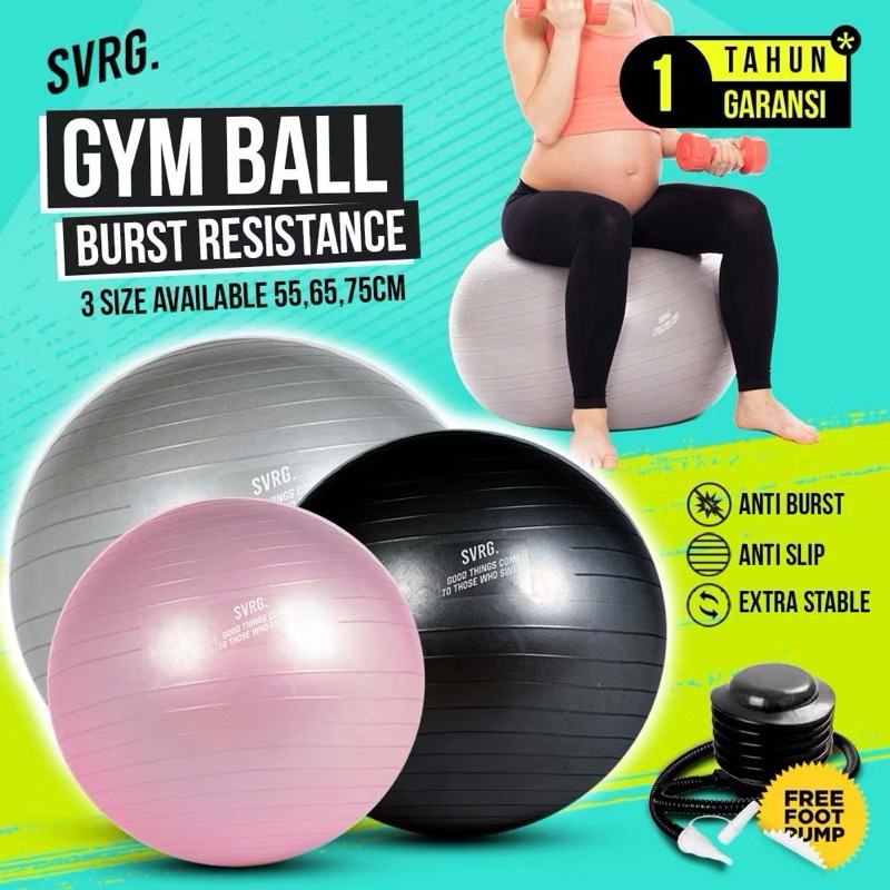 SVRG Gym Ball Birthing Ball Bola Yoga Bola Fisioterapi