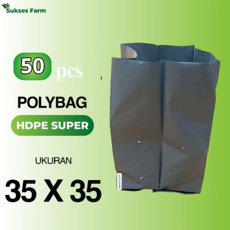 PolibagPaket 50 Pcs Ukuran 35x35 Cm polibag tanaman