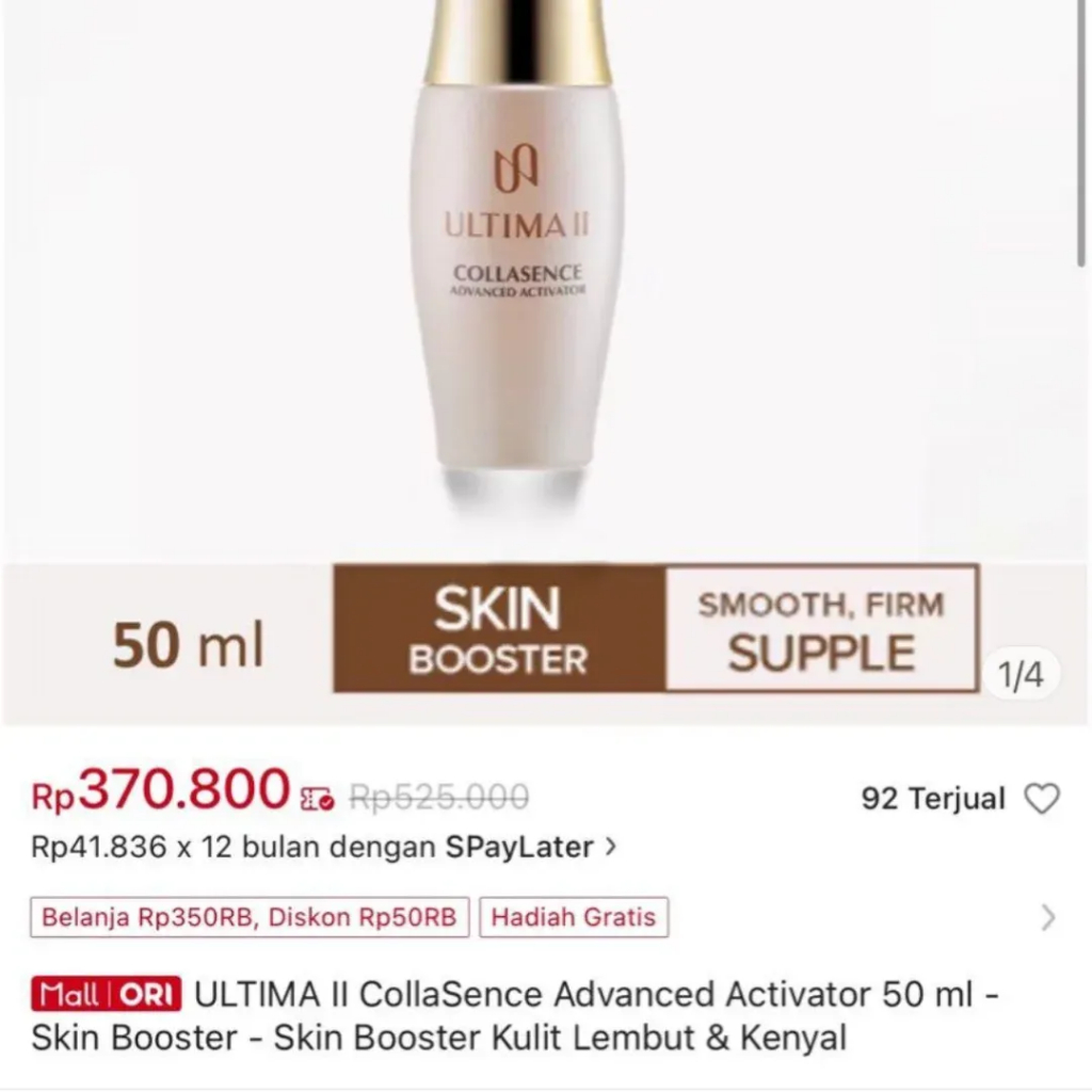 ULTIMA II collasence advance activator preloved