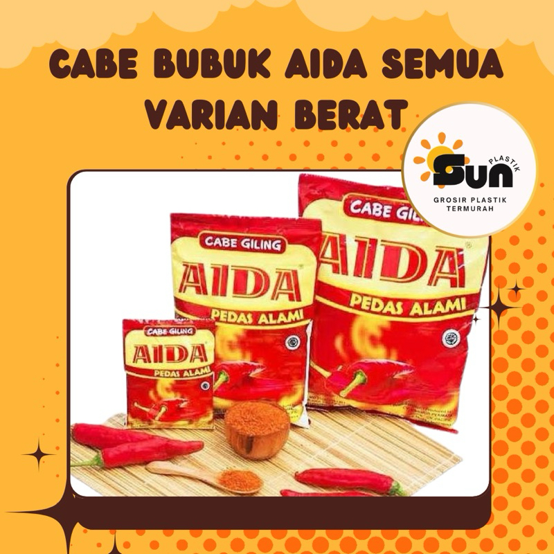 

Aida Bubuk Cabe Giling Asli Kemasan 25 gram, 250 gram dan 500 gram | Cabai Bubuk Giling