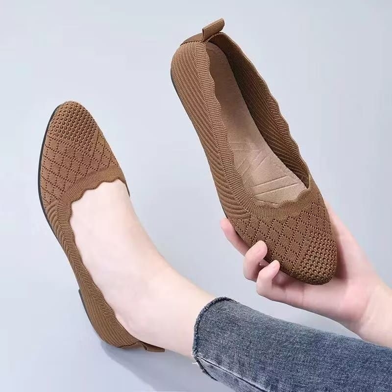 Sepatu Balet Wanita Sepatu Balet Mules Rajut Import Kekinian