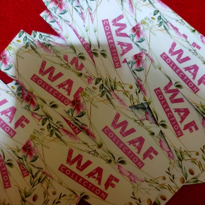

label untuk baju kertas laminasi