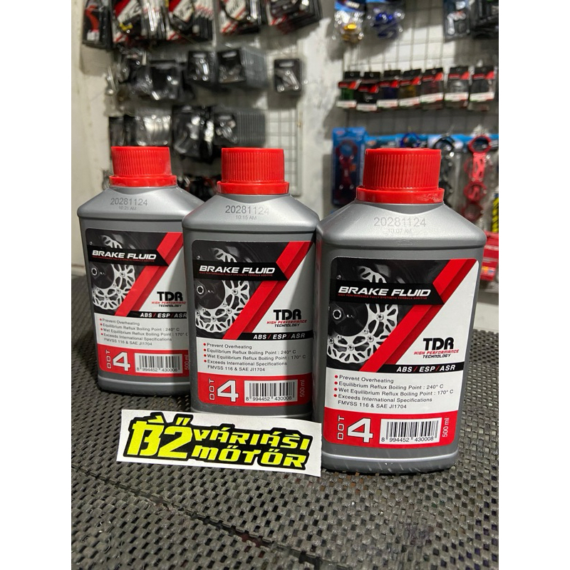 MINYAMINYAK REM TDR DOT4 500ml Brake fluid tdr dot4