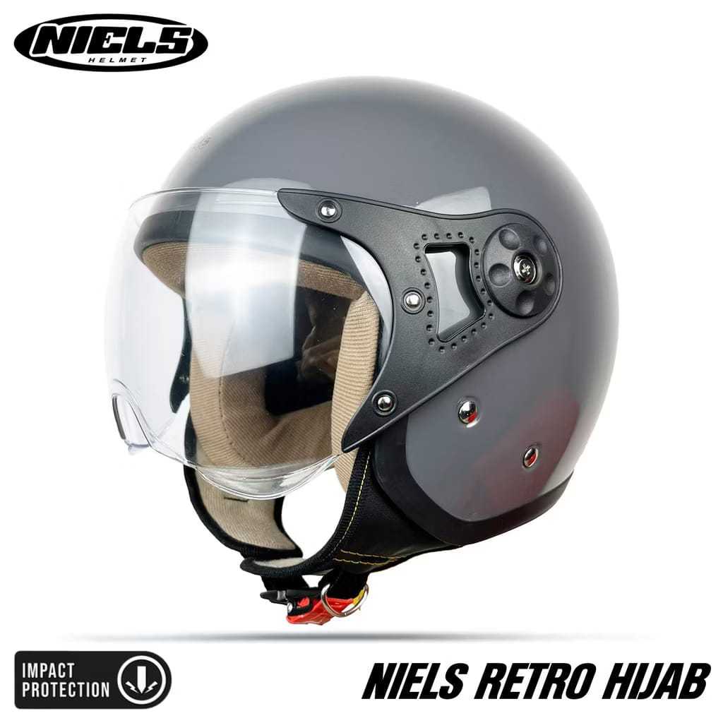 HLEM HELM BOGO HIJAB 100% ORI NIELS  HELM, BOGO DEWASA HELM CEWE