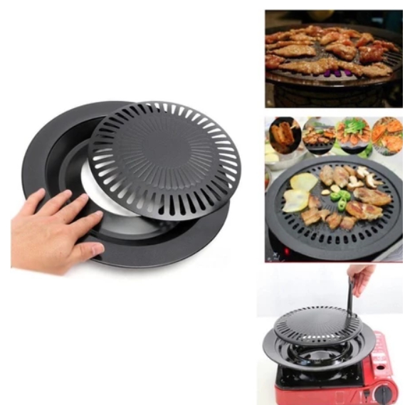 grill pan pemanggangan daging BBQ