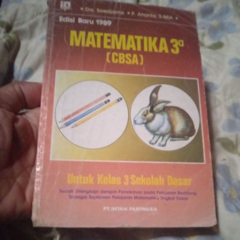 buku matematika 3a cbsa buku original jadul