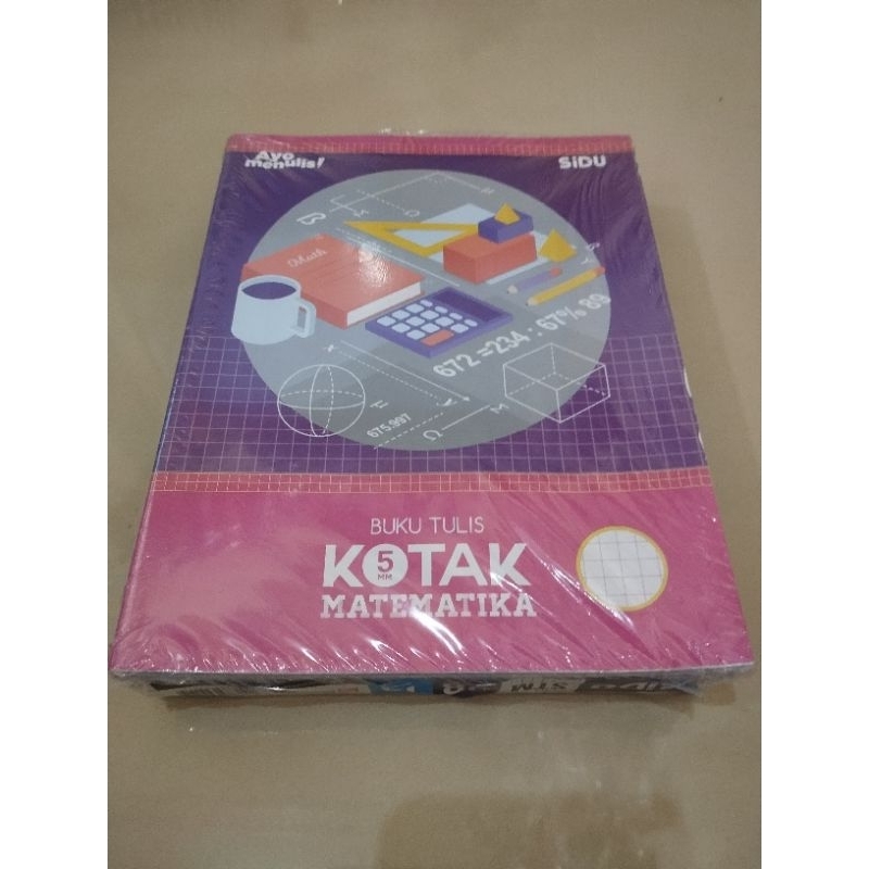 

Buku Tulis SIDU Streamin Kotak Matematika 38 Lembar ( 1 pack = 10 buku )