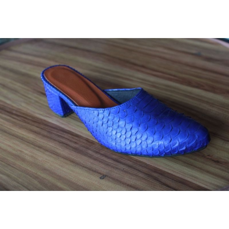 AA LEATHER sandal wanita bahan kulit ular