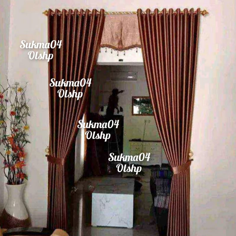 gorden jendela pintu gorden rumah minimalis blackout mewah