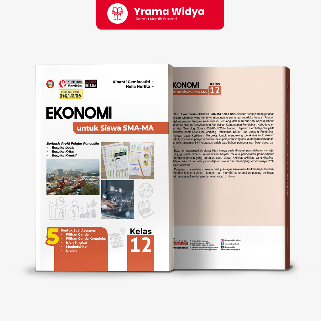 Yrama Widya - Buku Ekonomi SMA Kelas 12 CP032 (Buku Paket Kurikulum Merdeka) - Kinanti