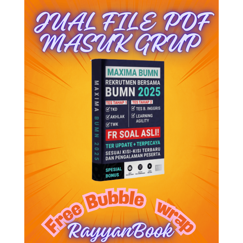 BUKU MAXIMA BUMN & BUKU BIDIK BUMN TERBARU
