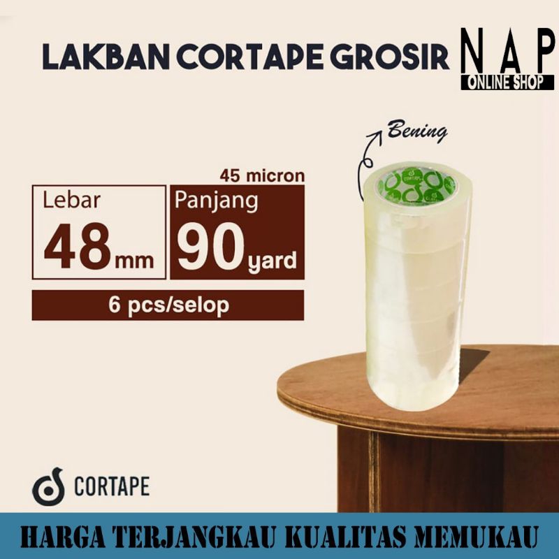 

GROSIR 1 SLOP LAKBAN / SELOTIP / ISOLASI / SOLASI CORETAPE setara DAIMARU