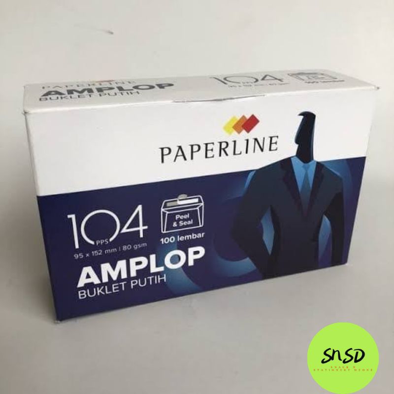 

Amplop paperline tangung putih 95x152mm