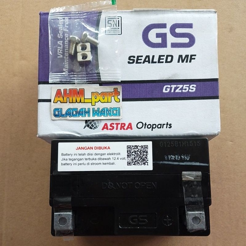 Aki GS GTZ5S supra x 125 beat fi vario cw vixion ori GS