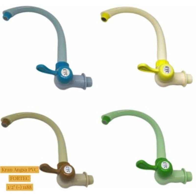 KRAN ANGSA PLASTIK PVC FORTEC 1/2"