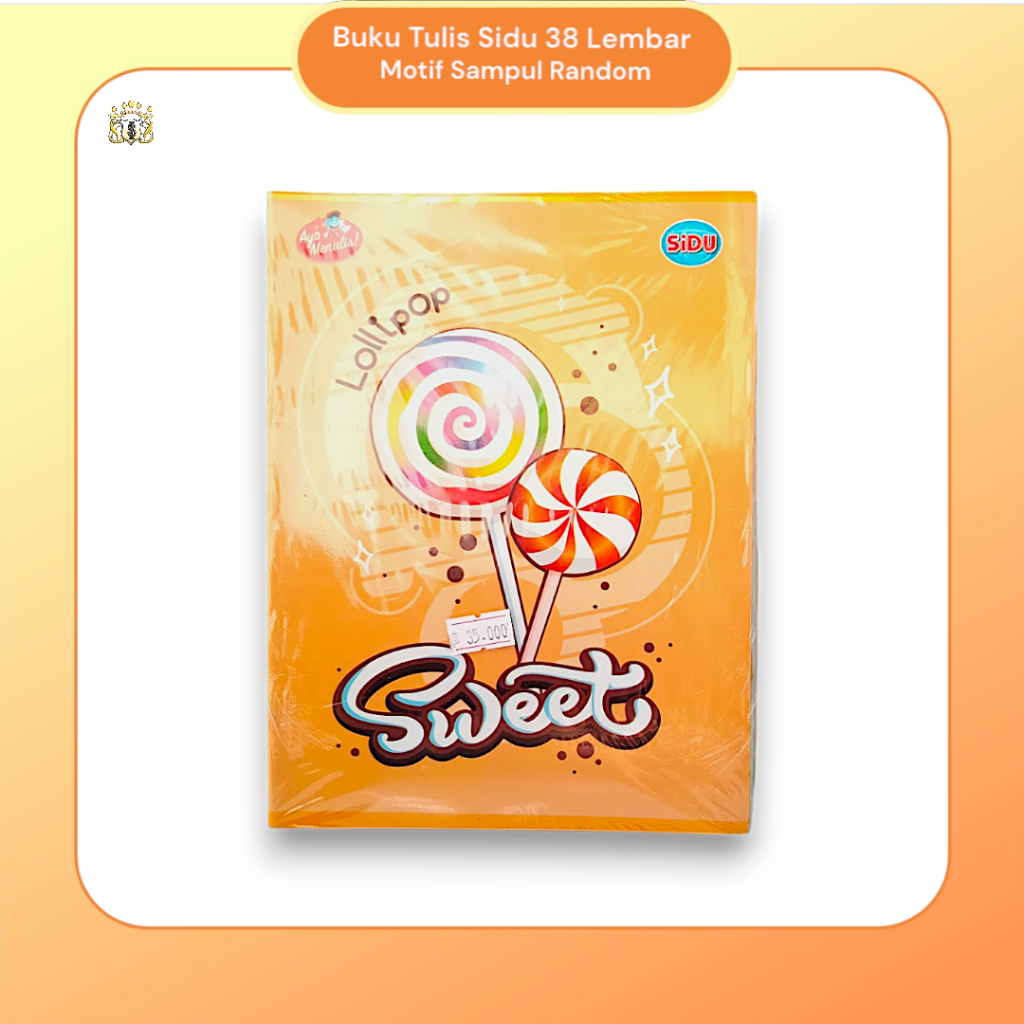 

[ 1 Pack ] Buku Tulis SIDU Isi 38 Lembar / Motif Sampul Random / Buku Sekolah