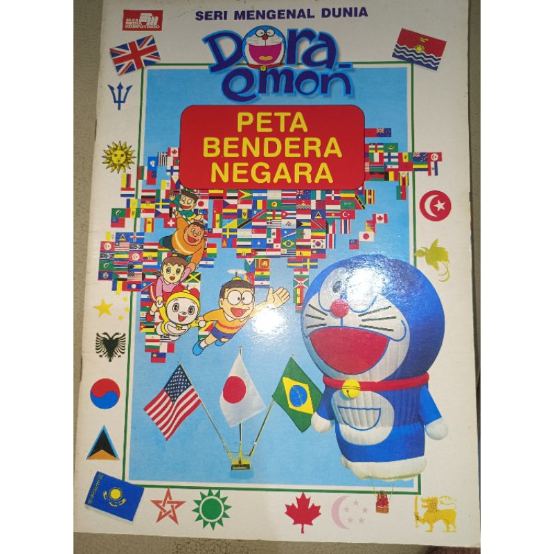 Komik Doraemon Peta Bendera Dunia, Seri Mengenal Dunia, Buku Doraemon versi ilmu pengetahuan anak, p