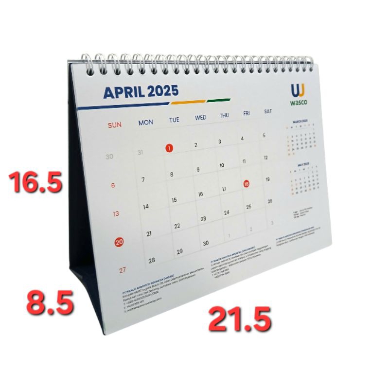 

KALENDER MEJA 2025 / KALENDER DUDUK SIMPLE MINIMALIS