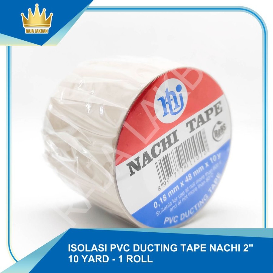 Isolasi Kabel Duct Tape PVC Nachi 2 inch 48mm 10 yard/ Cream - Dus