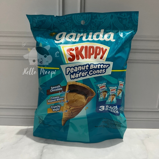 

[BELI 2 GRATIS 1] Garuda Skippy Peanut Butter Water Cones (1pack isi 3pcs)